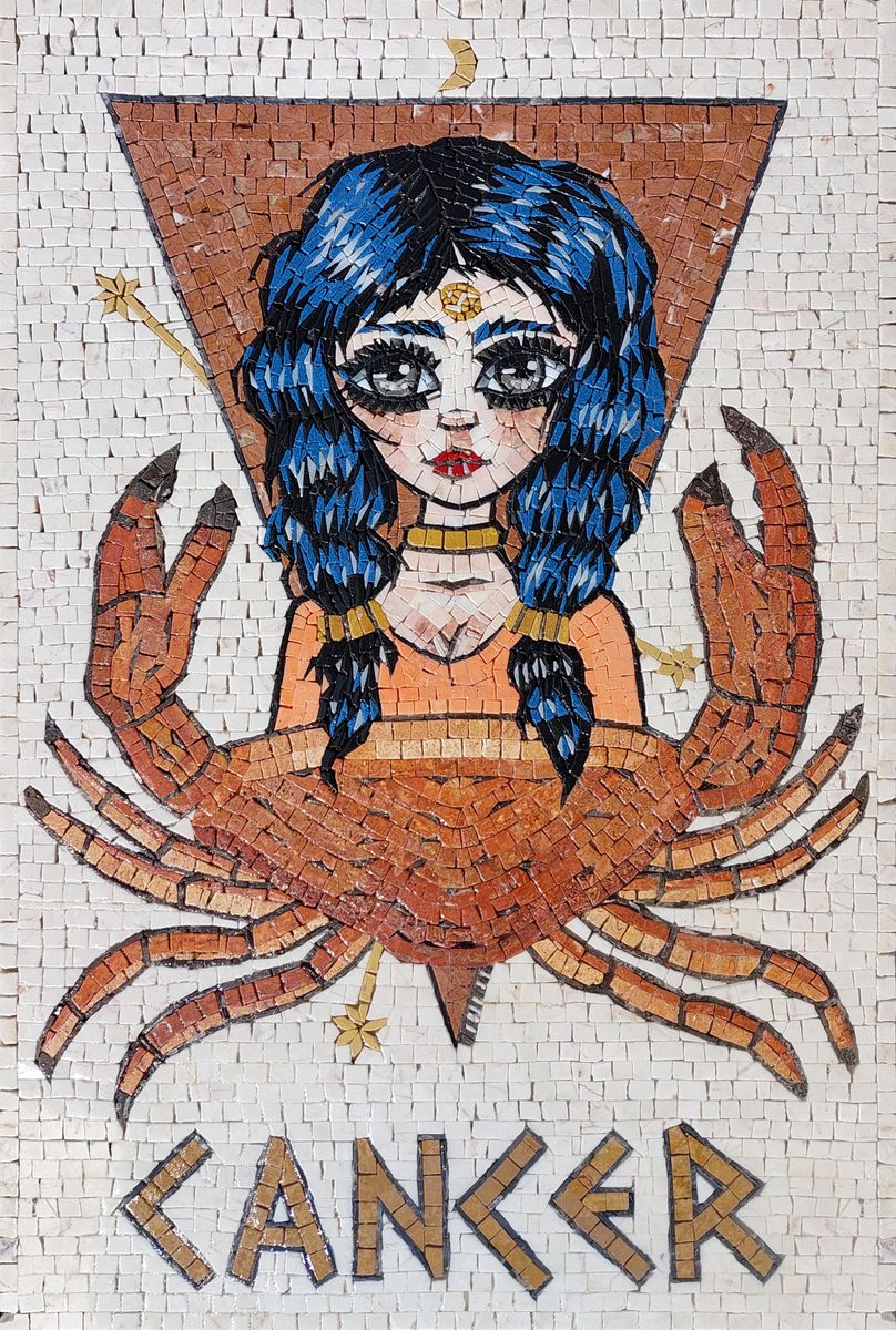 Cancer Crab Mosaic - Mosaic Natural