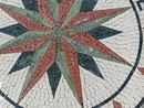 Mosaik Kompass Pink Grün, 60 cm Zoom