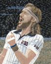 Bjorn Borg am Spielfeldrand Mosaik Zoom