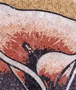Five Piece Calla Lily Mosaic close-up