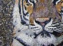 Tiger Bengalisch Mosaik Zoom