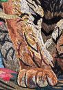 Jungle Bengal Tiger Mosaic Wall Art крупным планом