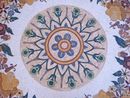 Flower Mosaic Medallion, 79" close-up