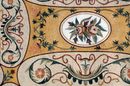 Rustic Gold Decorative Rug Mosaic close-up