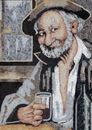 Selurtis' Man in a Brown Hat Mosaic close-up