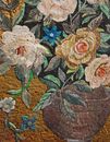 Multicolored Floral Still-life Mosaic close-up