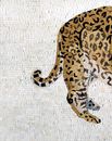 A Lone Jaguar Mosaic close-up
