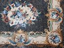 Blue Rose Rug Mosaic close-up