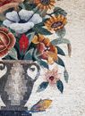 Stone Vase of Flowers Mosaic крупным планом