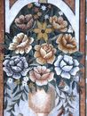 Decorative Flower Display Mosaic, 56"x36" close-up