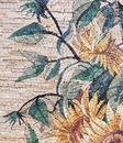 Sonnenblumen in einer Vase Mosaik Zoom