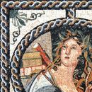 Apollo With Lyre Mosaic, 52" close-up