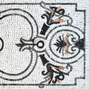 Симметричный ковер, мозаика крупным планом