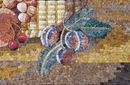 Fruit and Red Wine Still-Life Mosaic крупным планом