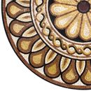 Mosaik Goldene Blumenblüte Zoom