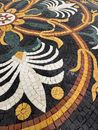 Classical Roman-Inspired Mosaic Floor Tile close-up