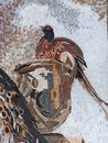 Birds in a Garden Mosaic close-up