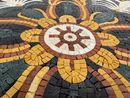Classical Roman-Inspired Mosaic Floor Tile close-up