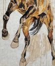 Неистовый конь, мозаика, 70x140 см крупным планом