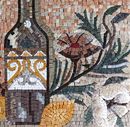 Lemons and Wine Mosaic close-up