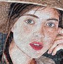 Portrait of a Young Woman close-up