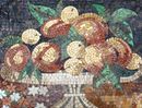 Platter of Peaches Mosaic, 38"x28" close-up