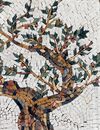 Olive Tree Mosaic Art close-up