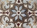 Mosaik Muster Grau Gold, 100 cm Zoom