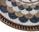 Red Sun Mosaic, 48" close-up