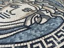 Dimensional Medusa Mosaic, 44" close-up
