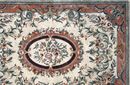 Dusky Rose and Cream Rug Mosaic, 119"x79" close-up