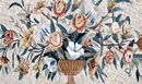 Blossoming Flowers in a Vase Mosaic close-up