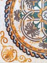 Palm Mosaic Floor Tile close-up