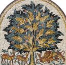 Mosaik Baum Leben Rund Zoom