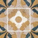 Gold and Emerald Decorative Mosaic, 36" close-up
