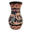Swirling Flower Mosaic Clay Vase крупным планом
