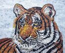 Mosaik Tiger Melancholie, 120x95 cm Zoom