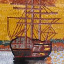 Sailboat Mosaic close-up