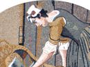 Weilands niederländischer Mutter und Kind Mosaik Zoom
