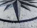 Black Compass Mosaic, 30" close-up