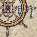 Nautisches Ruder und Tau Mosaik Zoom
