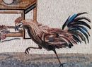 Fighting Roosters Mosaic close-up