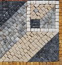 Abstract Square Pattern Mosaic close-up