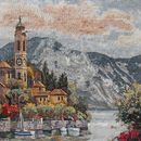 Средиземноморский пейзаж, мозаика крупным планом