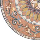 Orange Mosaic Medallion, 79" close-up