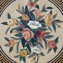 Round Mixed Flower Bouquet Mosaic close-up