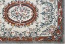 Ornate Leafy Rug Mosaic close-up
