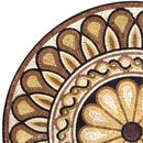 Mosaik Goldene Blumenblüte Zoom