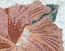 Pink Hibiscus Flower Mosaic close-up