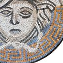Mosaik Weiße Medusa, 100 cm Zoom